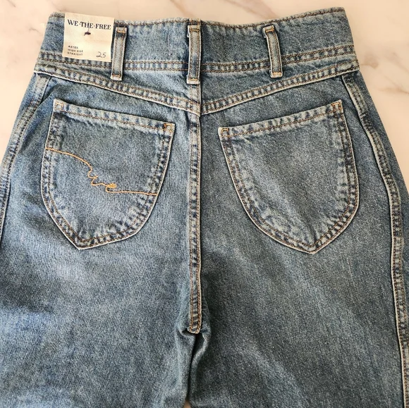 NWT Free People We the Free Aster Straight leg jeans - Picture 13 of 13